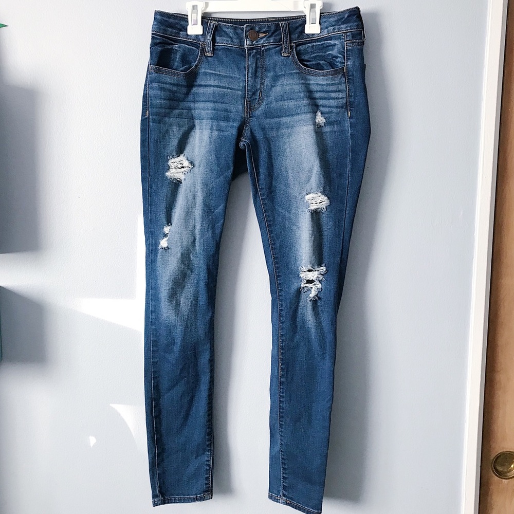 American Eagle Blue Ripped Jeans